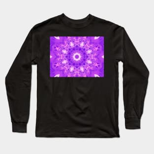 Violet Flame Mandala Long Sleeve T-Shirt